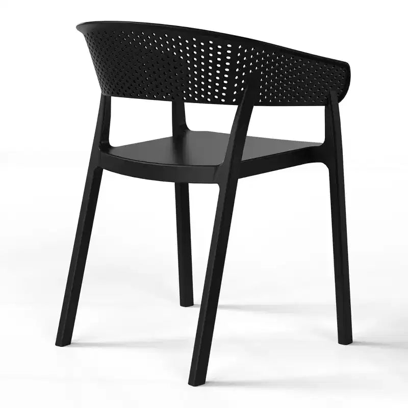 Ensemble de salle à manger d'extérieur en métal 5 pièces WestinTrends Playa avec chaises empilables