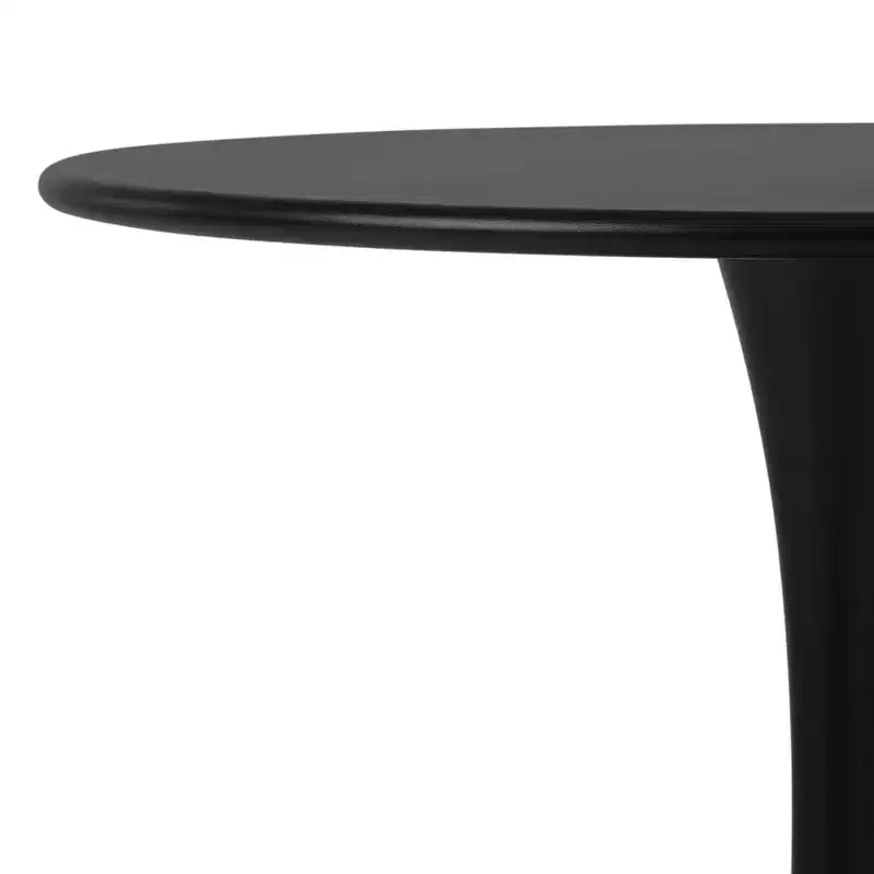 Ensemble de salle à manger rond de 5 pièces WestinTrends Playa en métal pour l'intérieur et l'extérieur avec chaises de salle à manger de terrasse empilables
