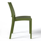 Ensemble de salle à manger rond de 5 pièces WestinTrends Playa en métal pour l'intérieur et l'extérieur avec chaises de salle à manger de terrasse empilables