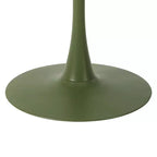 Ensemble de salle à manger rond de 5 pièces WestinTrends Playa en métal pour l'intérieur et l'extérieur avec chaises de salle à manger de terrasse empilables