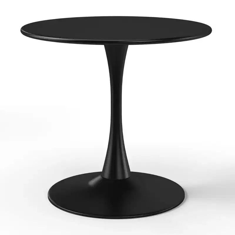 WestinTrends Playa 5-Piece Outdoor Indoor Round Metal Patio Dining Table Set With Stackable Patio Chairs