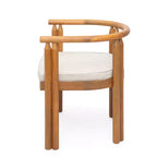 Christopher Knight Home Mordak Ensemble de salle à manger d'extérieur rustique 7 pièces en bois d'acacia avec coussins