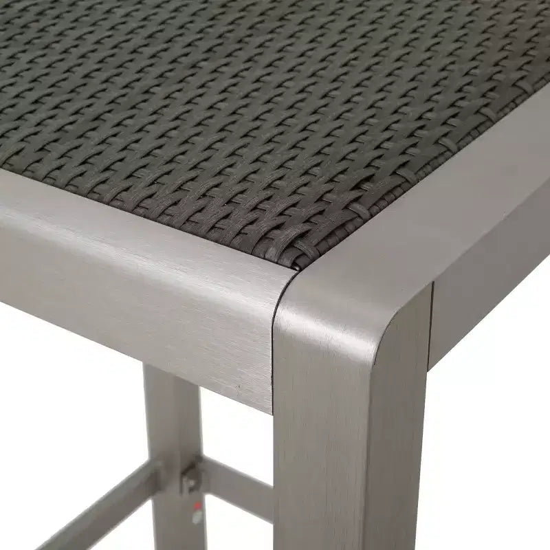 Ensemble de bar extérieur 5 pièces en osier et aluminium GDFStudio Crested Bay