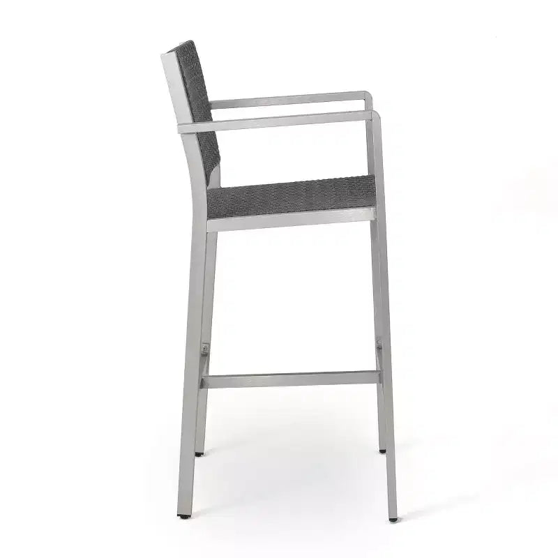 Ensemble de bar extérieur 5 pièces en osier et aluminium GDFStudio Crested Bay