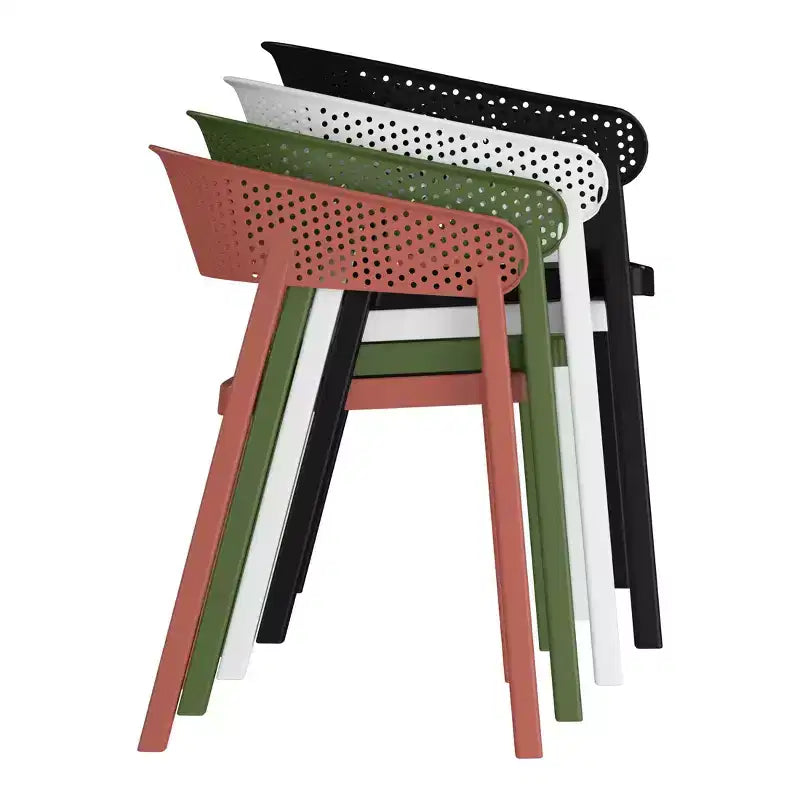 WestinTrends Playa 5-Piece Outdoor Metal Frame Square Dining Table Patio Set with Stackable Patio Dining Chairs