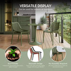 Ensemble de salle à manger d'extérieur 5 pièces WestinTrends Playa avec table à cadre métallique et chaises de patio empilables