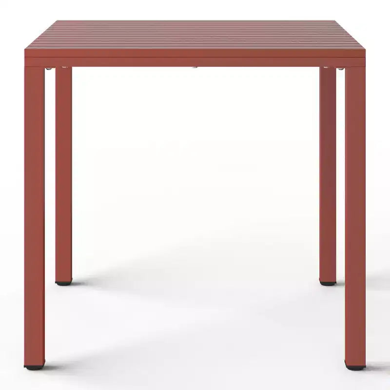 Ensemble de salle à manger d'extérieur 5 pièces WestinTrends Playa avec table à cadre métallique et chaises de patio empilables