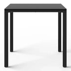 Ensemble de salle à manger d'extérieur 5 pièces WestinTrends Playa avec table à cadre métallique et chaises de patio empilables