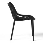 Ensemble de salle à manger d'extérieur 5 pièces WestinTrends Playa avec table à cadre métallique et chaises de patio empilables