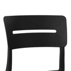WestinTrends Playa Modern 5-Piece Resin Round Patio Dining Table Set with Stackable Patio Dining Chairs