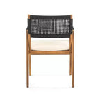 Christopher Knight Home Francesca Rustic 7 Piece Outdoor Woven Rope Acacia Wood Dining Set with Rattan Slatted Table