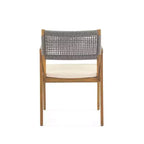 Christopher Knight Home Francesca Rustic 7 Piece Outdoor Woven Rope Acacia Wood Dining Set with Rattan Slatted Table