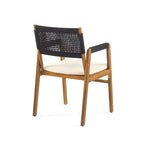Christopher Knight Home Helena Ensemble repas de jardin 7 pièces en bois d'acacia et corde tressée rustique avec table à lattes en rotin