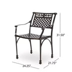 Christopher Knight Home Ridgecrest Outdoor Aluminum 5 Piece Dining Set