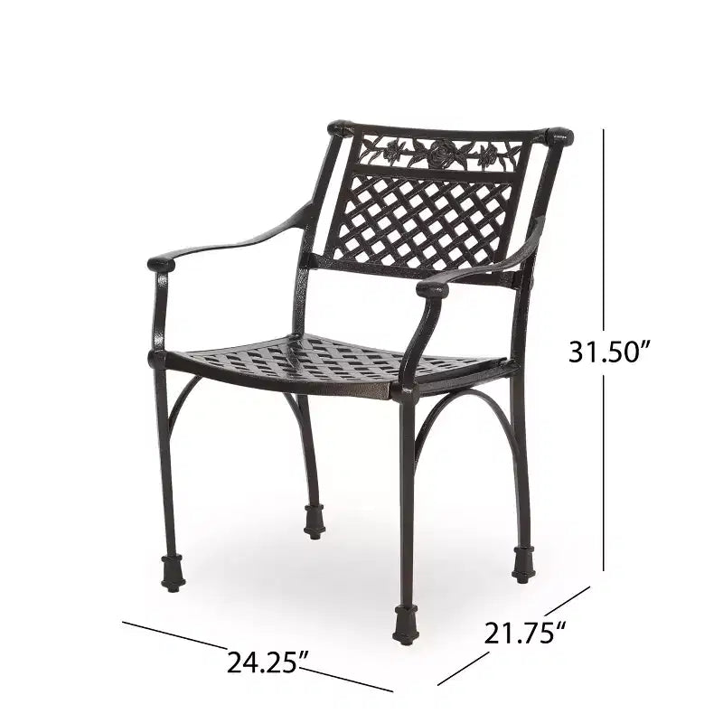 Christopher Knight Home Ridgecrest Outdoor Aluminum 5 Piece Dining Set