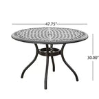 Christopher Knight Home Ridgecrest Outdoor Aluminum 5 Piece Dining Set