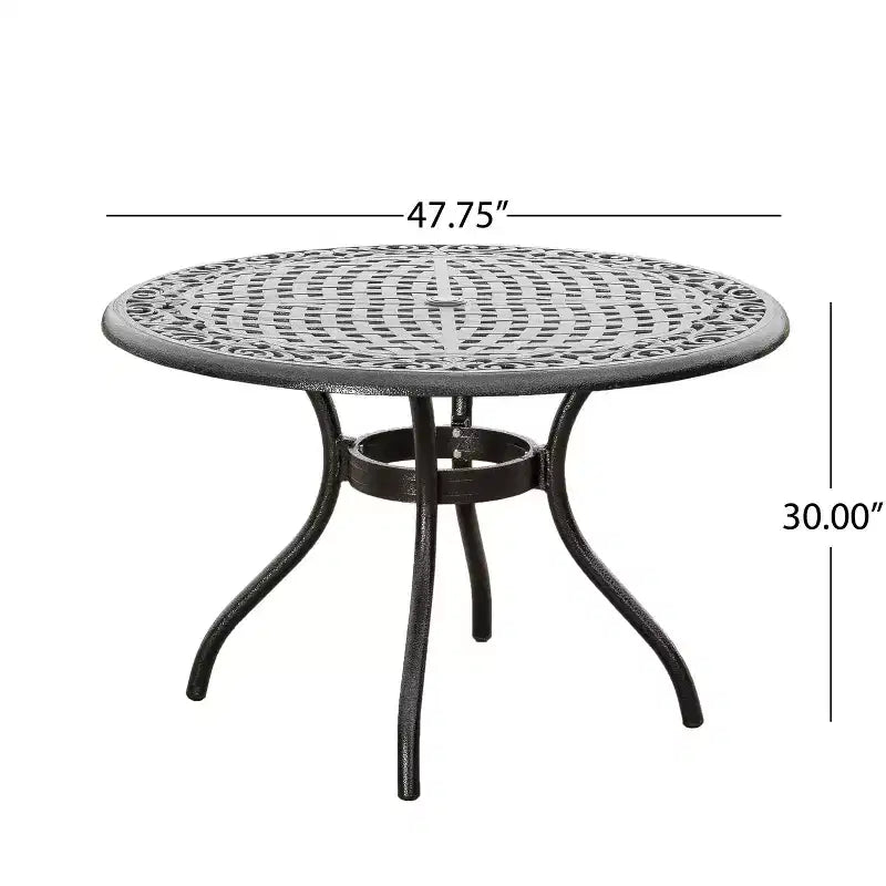 Christopher Knight Home Ridgecrest Outdoor Aluminum 5 Piece Dining Set