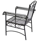 Courtyard Casual Black Steel French Quarter Outdoor 5 pc Dining Group