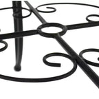 Courtyard Casual Black Steel French Quarter Outdoor 5 pc Dining Group