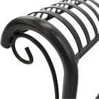 Courtyard Casual Black Steel French Quarter Outdoor 5 pc Dining Group
