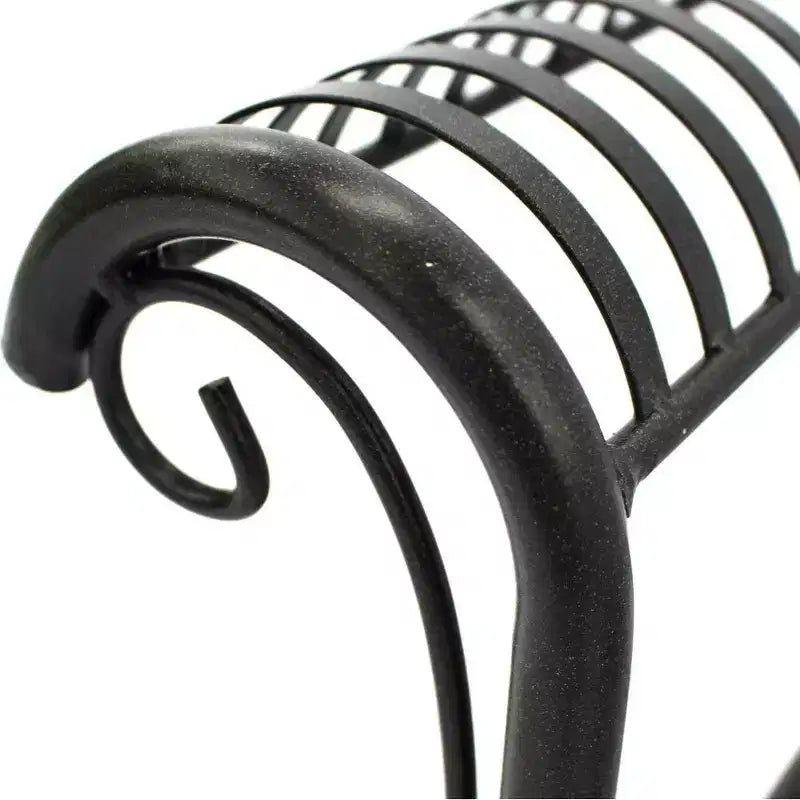 Courtyard Casual Black Steel French Quarter Outdoor 5 pc Dining Group