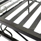 Courtyard Casual Black Steel French Quarter Outdoor 5 pc Dining Group
