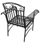 Courtyard Casual Black Steel French Quarter Outdoor 5 pc Dining Group