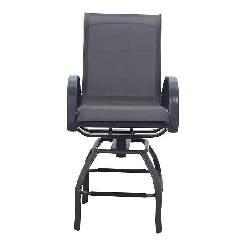Ensemble repas de 5 pièces Courtyard Casual Santa Fe, hauteur balcon, comprenant une table de balcon de 48 po et quatre tabourets de balcon pivotants.