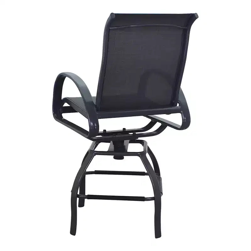 Ensemble repas de 5 pièces Courtyard Casual Santa Fe, hauteur balcon, comprenant une table de balcon de 48 po et quatre tabourets de balcon pivotants.