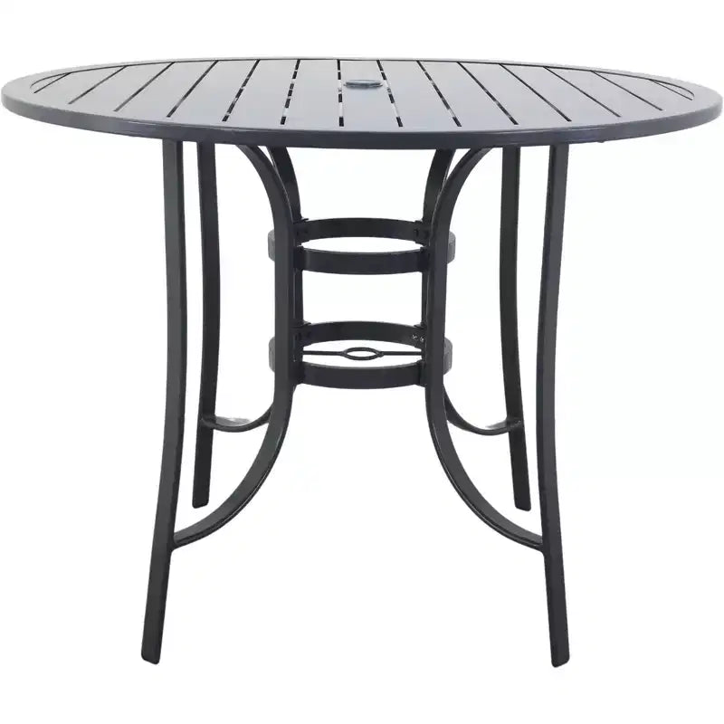 Ensemble repas de 5 pièces Courtyard Casual Santa Fe, hauteur balcon, comprenant une table de balcon de 48 po et quatre tabourets de balcon pivotants.