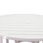 Courtyard Casual Santa Fe 3 pc Balcony Height 36 Round Dining Set Includes one 36 Balcony Table and two Balcony Swivel Stools