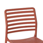 WestinTrends Playa 7-Piece Metal Rectangular Patio Dining Table Set With Stackable Plastic Dining Chairs For 6