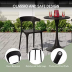 WestinTrends Playa 7-Piece Outdoor Metal Rectangle Patio Dining Table Set With Stackable Plastic Dining Chairs For 6