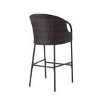 Christopher Knight Home Plauche Outdoor Wicker and Iron 5 Piece Bar Set with Cushion