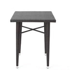 Christopher Knight Home Plauche Outdoor Wicker and Iron 5 Piece Bar Set with Cushion