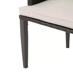Christopher Knight Home Vickers - Ensemble de salle à manger d'extérieur 7 pièces en osier et fer avec coussins