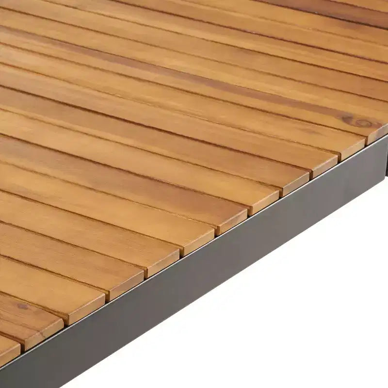 Ensemble de salle à manger d'extérieur 7 pièces Christopher Knight Home Tyburn en bois d'acacia et osier