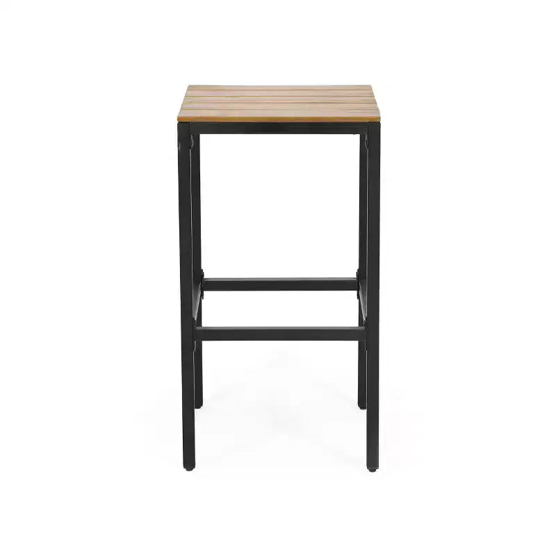 Christopher Knight Home Elkhart Ensemble de bar extérieur moderne et industriel en bois d'acacia 5 pièces