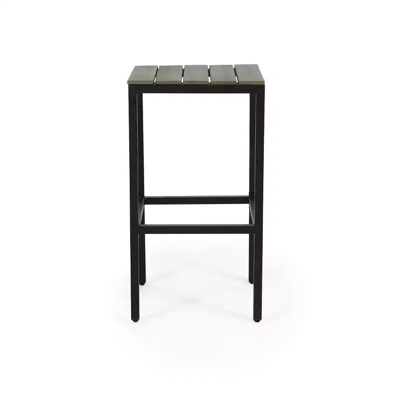 Christopher Knight Home Elkhart Ensemble de bar extérieur moderne et industriel en bois d'acacia 5 pièces