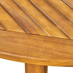 Christopher Knight Home Torrence Ensemble de salle à manger d'extérieur 5 pièces en bois d'acacia et osier avec coussin