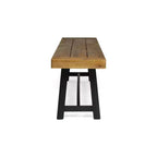 Christopher Knight Home Calero – Ensemble de salle à manger d'extérieur 6 pièces en bois d'acacia et osier avec banc