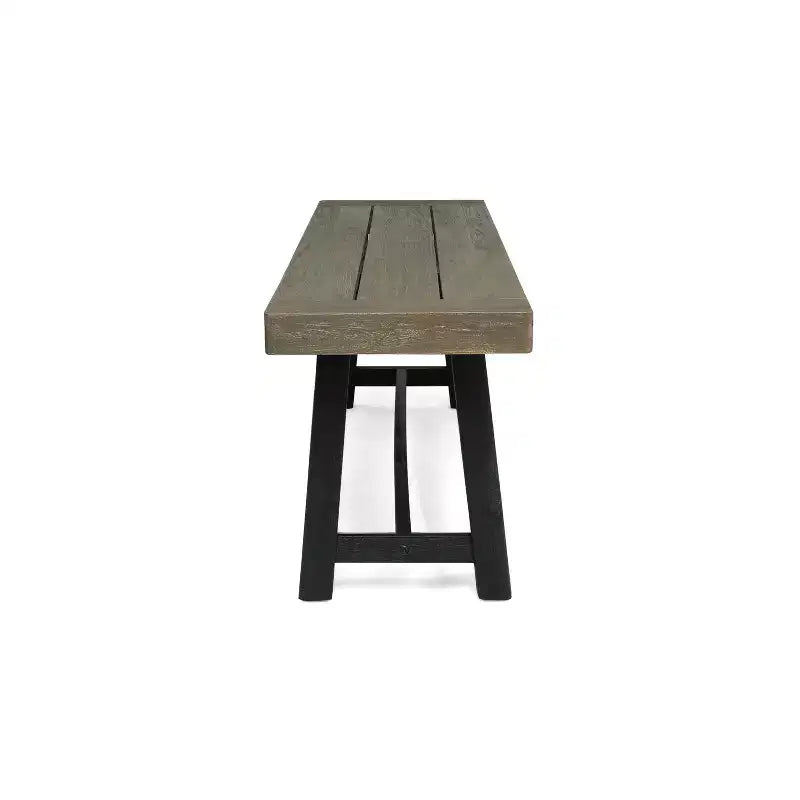 Christopher Knight Home Calero – Ensemble de salle à manger d'extérieur 6 pièces en bois d'acacia et osier avec banc