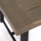 Christopher Knight Home Calero – Ensemble de salle à manger d'extérieur 6 pièces en bois d'acacia et osier avec banc