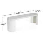 Christopher Knight Home Clara 2 Piece Modern Outdoor Concrete Terrazzo Dining Set