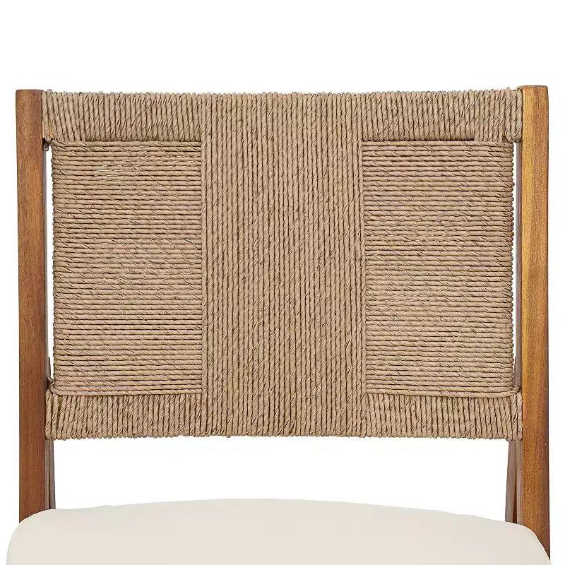 Christopher Knight Home Lucinda 7 Piece Patio Rustic Acacia Wood Dining Set with Wicker Woven Chair