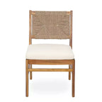 Christopher Knight Home Lucinda 7 Piece Patio Rustic Acacia Wood Dining Set with Wicker Woven Chair