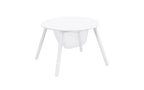 Table de panneau pour enfants avec 4 chaises, chaises de cuisine avec rangement caché, chaises artistiques modernes pour salle à manger, chambre d'enfants, blanc