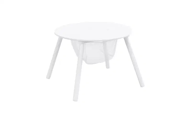 Table de panneau pour enfants avec 4 chaises, chaises de cuisine avec rangement caché, chaises artistiques modernes pour salle à manger, chambre d'enfants, blanc