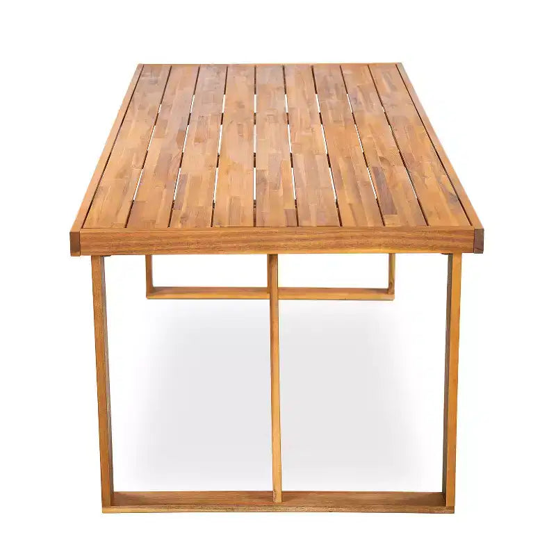Christopher Knight Home Nori Ensemble de salle à manger extérieur 7 pièces moderne en bois d'acacia avec cordon tissé à la main