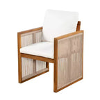 Christopher Knight Home Nori Ensemble de salle à manger extérieur 7 pièces moderne en bois d'acacia avec cordon tissé à la main